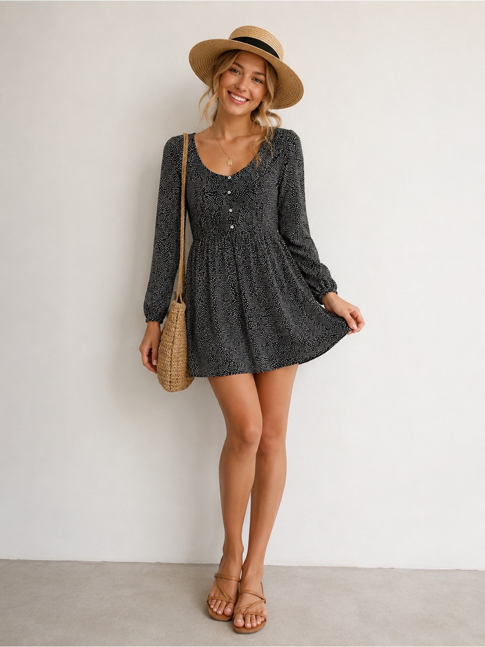 MINKPINK Polka Dot Dress Size XS